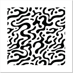 raffathar artwork - black and white leopard Posters and Art